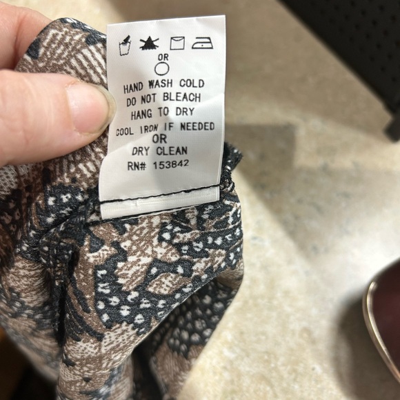 MELLODAY Black and Brown Patterned Dress - Picture 10 of 10